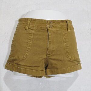 XXI Tan Cotton Blend Shorts – Classic Mid-Rise Neutral Summer Staple Size 27 EUC